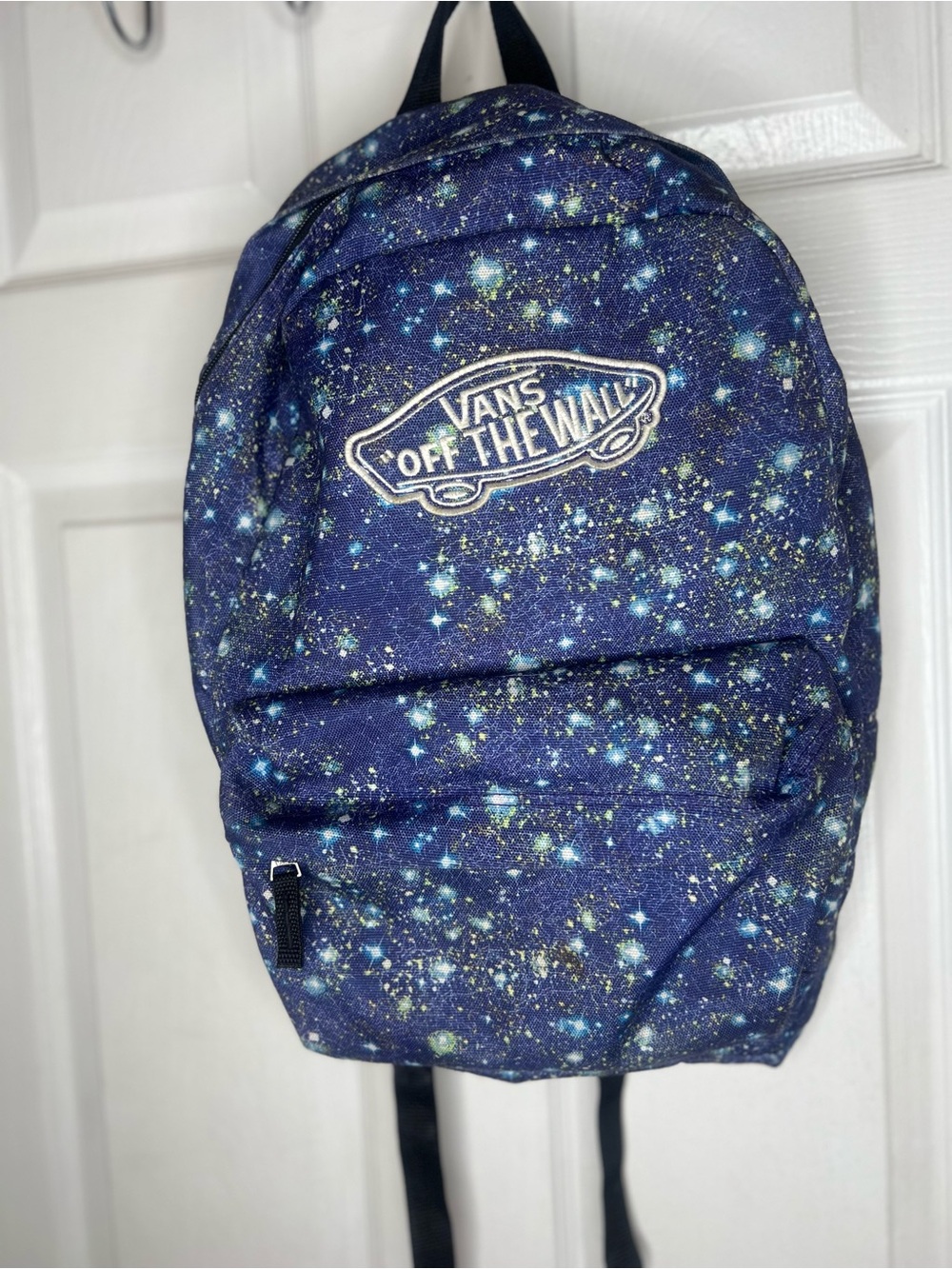 Vans Realm Classic Backpack galaxy satellite blue cosmic print Stars Lightweight